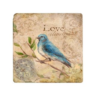 Thirstystone Love Songbird 8 Travertine Trivet