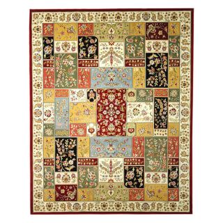 Lyndhurst Collection Traditional Multicolor/ Ivory Rug (8 X 11) (MultiPattern OrientalMeasures 0.375 inch thickTip We recommend the use of a non skid pad to keep the rug in place on smooth surfaces.All rug sizes are approximate. Due to the difference of