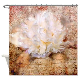  White Peony Shower Curtain  Use code FREECART at Checkout