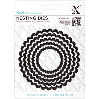 Xcut Nesting Dies scalloped Circle