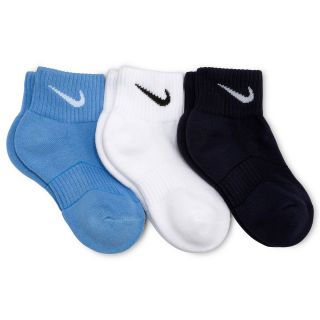 Nike 3 pk. Quarter Socks   Boys, Blue/White, Boys
