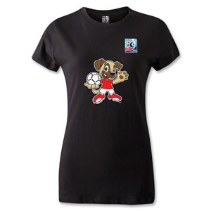 FIFA U 20 World Cup Turkey Womens Mascot T Shirt (Black)