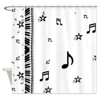 Piano and Music Notes Shower Curtain  Use code FREECART at Checkout