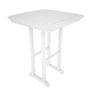 POLYWOOD Nautical 31 in. Counter Height Recycled Plastic Table   NCRT31BL