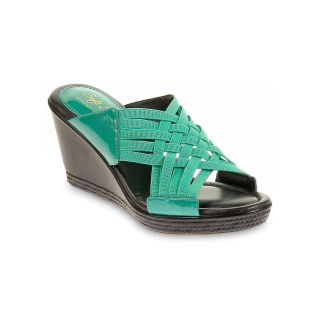 Soft Style by Hush Puppies Wava Wedge Sandals, Aqua, Womens