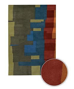 Multi color Hand tufted Contemporary Mandara Rug (8 X 11) (MultiPattern GeometricMeasures 0.75 inch thickTip We recommend the use of a non skid pad to keep the rug in place on smooth surfaces.All rug sizes are approximate. Due to the difference of monit