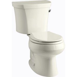 Kohler K 3947 RA 96 WELLWORTH Round Front 1.28 gpf Toilet, 14 In. Rough In, Righ