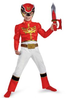 Red Power Ranger Megaforce Muscle Chest Toddler / Child Costume