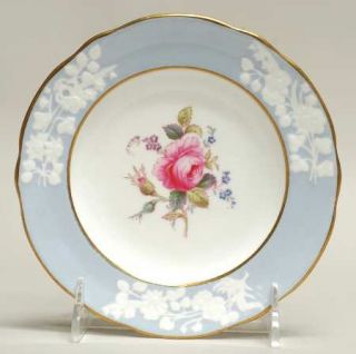 Spode Maritime Rose Blue (Scalloped) Bread & Butter Plate, Fine China Dinnerware