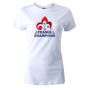 France FIFA U 20 World Cup 2013 Winners Womens T Shirt (White)