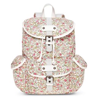 OLSENBOYE Ditsy Print Glitter White Backpack, Womens