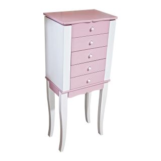Pink and White Armoire