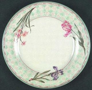 Noritake Paradise Valley Dinner Plate, Fine China Dinnerware   Flowers,Peach Dia