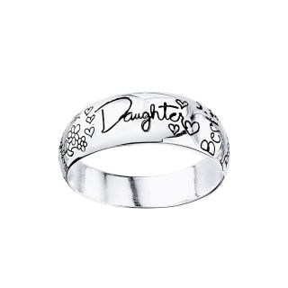 Bridge Jewelry Sterling Silver Daughter Ring