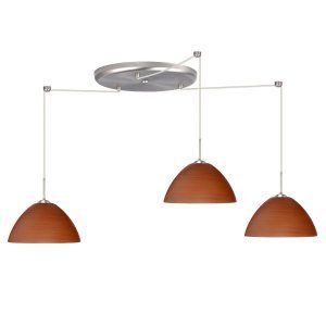 Besa Lighting BEL 3JW 4201CH SN Tessa Pendant