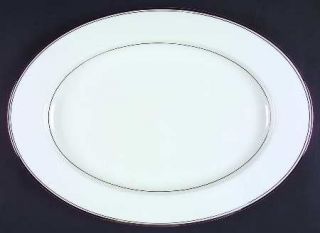 Mikasa Briarcliffe 17 Oval Serving Platter, Fine China Dinnerware   White Body,