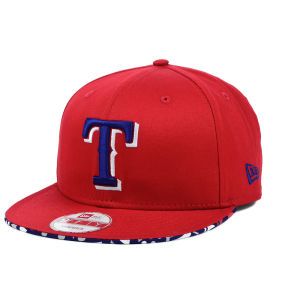 Texas Rangers New Era MLB Cross Colors 9FIFTY Snapback Cap