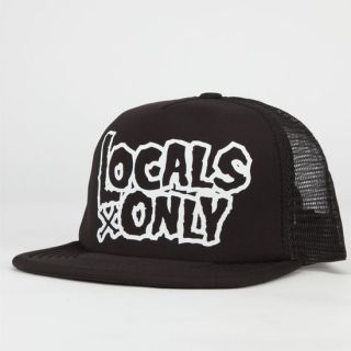 Locals Only Mens Trucker Hat Black One Size For Men 230605100