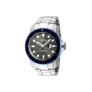 Invicta Mens Silver Tone Stainless Steel Watch