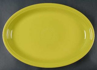 Homer Laughlin  Fiesta Lemongrass (Newer) 19 Oval Serving Platter, Fine China D