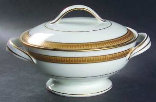 Noritake Goldwyn Sugar Bowl & Lid, Fine China Dinnerware   Gold Encrusted Band,