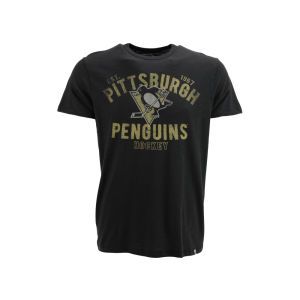 Pittsburgh Penguins 47 Brand NHL Est Scrum Logo T Shirt