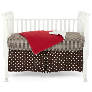 COTTON TALES Cotton Tale Houndstooth 3 pc. Baby Bedding, Red/Tan/Brown