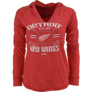 Detroit Red Wings Reebok NHL Womens Stick With It Hoodie