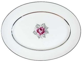 Royal Jackson Carmen (Red Rose) 11 Oval Serving Platter, Fine China Dinnerware