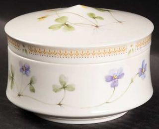 Mikasa NatureS Garden Sugar Bowl & Lid, Fine China Dinnerware   Flowers Of The
