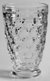 Federal Glass  Yorktown (Colonial) 10 Oz Footed Tumbler   Clear, Pressed Oval De