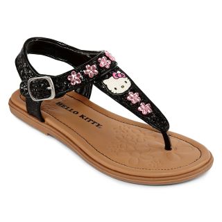 Hello Kitty Stephanie Girls Sandals, Black