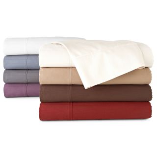 ROYAL VELVET 400tc Set of 2 Pinstripe Egyptian Cotton Sateen Pillowcases, Plum