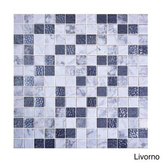 Emrytile 13.1 inch Onix Cosmic Glass Mosaic Tile Sheets (pack Of 5)