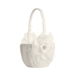 IVY LANE DESIGN Ivy Lane Design Somerset Flower Girl Basket, White