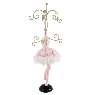 Jacki Design Pretty Princess Mannequin Jewelry Holder (PinkQuantity One(1) Princess mannequinMaterials Poly resinModel JGS28056Dimensions 5 inches long x 4.5 inches wide x 15 inches high )