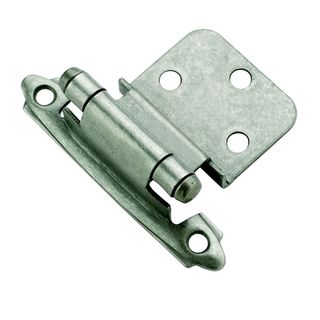 Amerock Weathered Nickel 0.375 inch Offset Face Mount Self Closing Hinges (set Of 10)