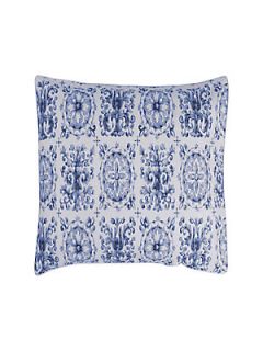 Frette Delft Tournai Euro Sham   Blue