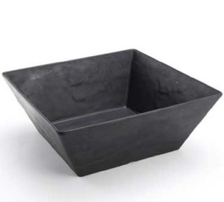American Metalcraft Square Bowl w/ 210 oz Capacity, Melamine, Black