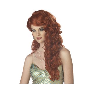 Mermaid Auburn Adult Wig, Red, Womens