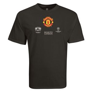 Euro 2012   Manchester United Road to London T Shirt (Black)