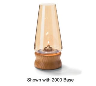 Hollowick Fitter Globe w/ Conical Shape For 3 in Fitter Bases, 4x76.75 in, Glass, Amber Lustre