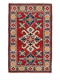 Darya Rugs Kazak Collection Oriental Rug/ 2 9 x 4 4   Red/White