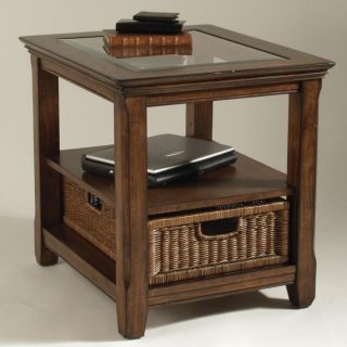 Tanner Wood Rectangular End Table