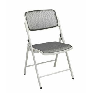 Office Star Deluxe Folding Chair With ProGrid Seat and Back (2 Pack), Gangabl