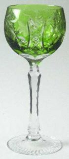 Beyer Crystal Bez1 Various Colors Green Hock Wine   Various Colored Bowls, Cut F