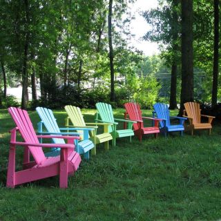 Weathercraft Designers Choice Painted Adirondack Chair Carolina Blue   102 503