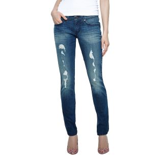 Levi s 524 Skinny Jeans, Texas Roll W/destr, Womens