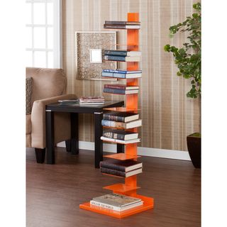 Upton Home Weldon Orange Spine Book/ Media Tower