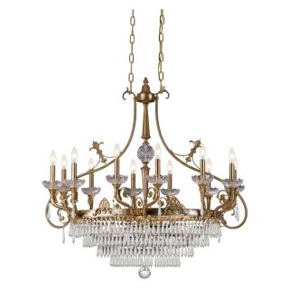 Crystorama 5279 AG CL MWP Regal Chandelier   38W in. Multicolor   5279 AG CL MWP